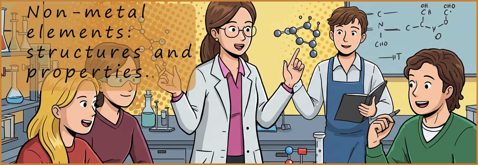 Header image on non-metals